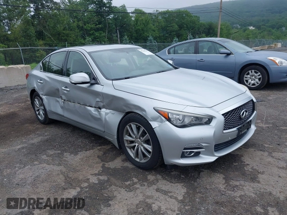 2014 Infiniti Q50 Sport with VIN JN1BV7AR3EM684464, listed as a IAAI auction lot 42449389 with 149,380 mi miles and . Bid and sale history available at DreamBid. Image 1.