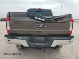 2017 Ford Super Duty F-250 SRW Lariat with VIN 1FT7W2BTXHEC53860, listed as a Copart auction lot 54782825 with 0 mi miles and Salvage Title. Bid and sale history available at carsss.com. Image 6.
