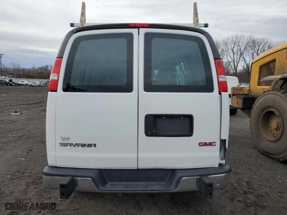 2021 GMC Savana Cargo Van with VIN 1GTW7AF76M1246793, listed as a Copart auction lot 53175075 with 52,061 mi miles and Salvage Title. Bid and sale history available at carsss.com. Image 6.