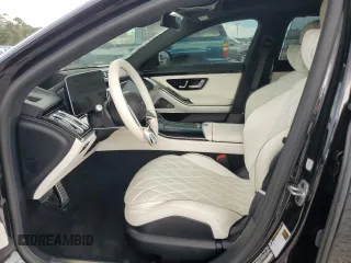 2023 Mercedes-Benz S-Class S 580 with VIN W1K6G7GB6PA210974, listed as a Copart auction lot 70876674 with 5,756 mi miles and Salvage Title. Bid and sale history available at carsss.com. Image 7.
