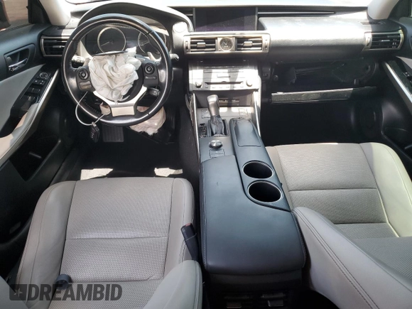 2016 Lexus IS 350 with VIN JTHBE1D20G5026301, listed as a Copart auction lot 57554915 with 76,974 mi miles and Salvage title. Bid and sale history available at DreamBid. Image 8.
