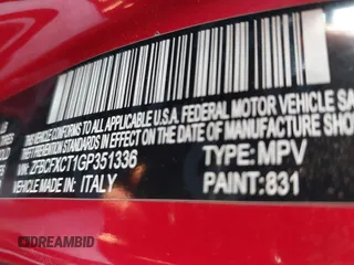 2016 FIAT 500X Trekking with VIN ZFBCFXCT1GP351336, listed as a IAAI auction lot 42660529 with 130,133 mi miles and . Bid and sale history available at DreamBid. Image 9.