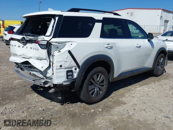 2023 Nissan Pathfinder SV z VIN 5N1DR3BC4PC243511, wystawiony jako IAAI lot #41742729 z przebiegiem 43 909 mil mil oraz . Historia ofert i sprzedaży dostępna na DreamBid. Obrazek 4.