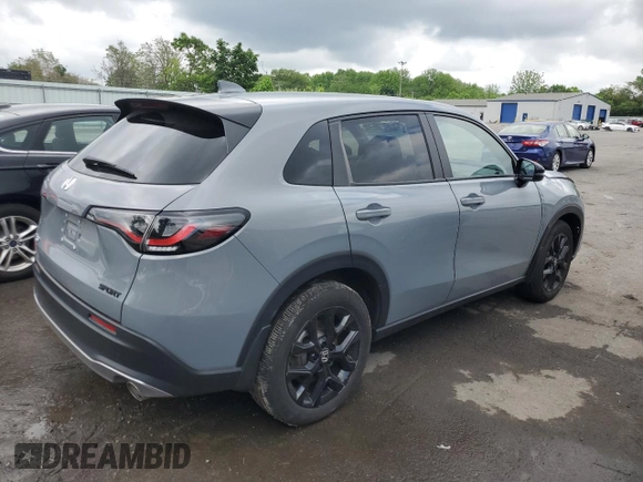 2024 Honda HR-V Sport with VIN 3CZRZ2H58RM742241, listed as a Copart auction lot 57434785 with 9,300 mi miles and Salvage title. Bid and sale history available at DreamBid. Image 3.