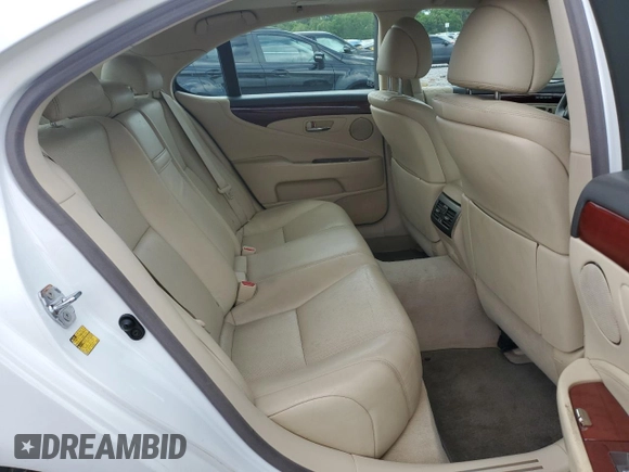 2011 Lexus LS 460 with VIN JTHBL5EFXB5105949, listed as a Copart auction lot 57102795 with 197,877 mi miles and Salvage title. Bid and sale history available at DreamBid. Image 10.