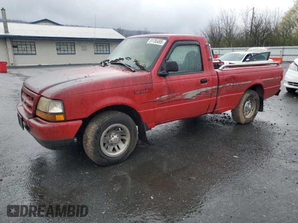 1999 Ford Ranger XL with VIN 1FTYR10C7XUB63384, listed as a Copart auction lot 51755495 with 45,420 mi miles and Clean Title. Bid and sale history available at carsss.com. Image 1.
