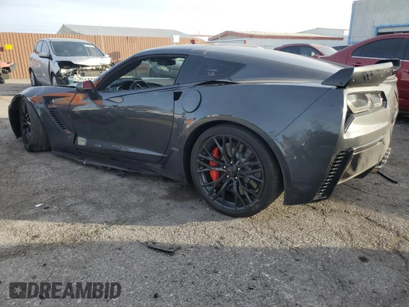 2017 Chevrolet Corvette Z06 1LZ with VIN 1G1YP2D61H5601885, listed as a Copart auction lot 84687114 with 41,827 mi miles and Salvage title. Bid and sale history available at DreamBid. Image 2.