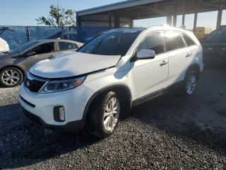 2015 Kia Sorento EX with VIN 5XYKU4A74FG644121, listed as a Copart auction lot 48654675 with 123,872 mi miles and Salvage Title. Bid and sale history available at carsss.com. Image 1.