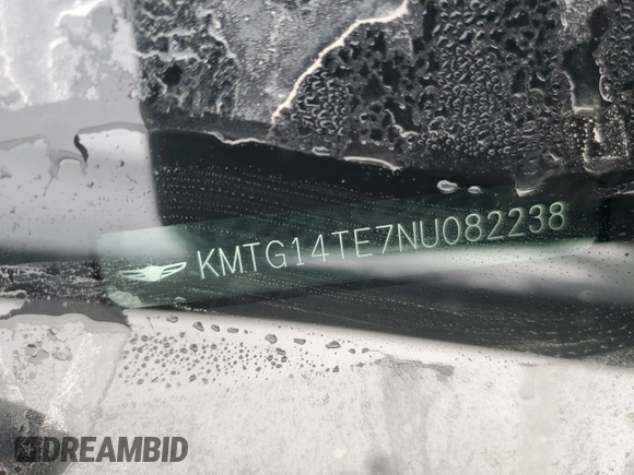 2022 Genesis G70 Launch Edition with VIN KMTG14TE7NU082238, listed as a Copart auction lot 79286854 with 25,071 mi miles and Salvage Title. Bid and sale history available at DreamBid. Image 12.