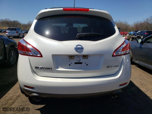 2013 Nissan Murano SL with VIN JN8AZ1MW6DW317545, listed as a Copart auction lot 52925185 with 77,162 mi miles and Salvage Title. Bid and sale history available at carsss.com. Image 6.