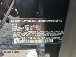 2014 BMW 7 Series 750i xDrive with VIN WBAYB6C5XED225112, listed as a Copart auction lot 76395514 with 115,874 mi miles and Clean Title. Bid and sale history available at carsss.com. Image 12.
