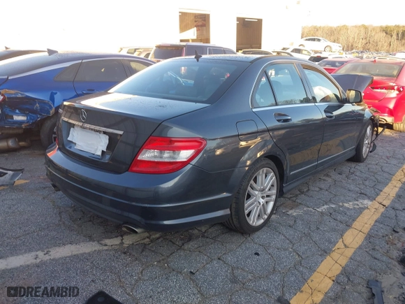2009 Mercedes-Benz C-Class 3.0L Sport with VIN WDDGF54X89R072872, listed as a IAAI auction lot 41252464 with 1 mi miles. Bid and sale history available at carsss.com. Image 4.