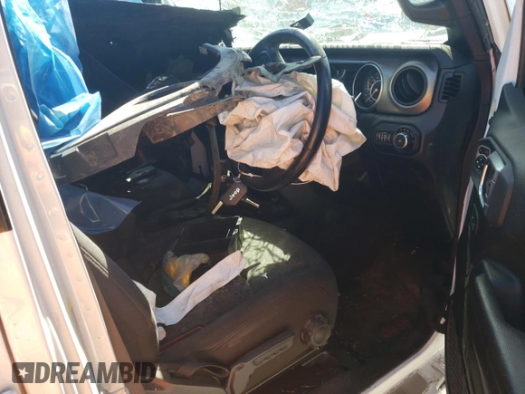 2021 Jeep Wrangler Unlimited Sport with VIN 1C4HJXKN6MW652237, listed as a Copart auction lot 75054554 with Not provided miles and Salvage title. Bid and sale history available at DreamBid. Image 8.