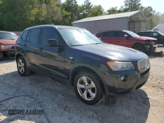 2012 BMW X3 28i with VIN 5UXWX5C53CL727323, listed as a Copart auction lot 53042285 with 198,070 mi miles and Salvage Title. Bid and sale history available at DreamBid. Image 4.