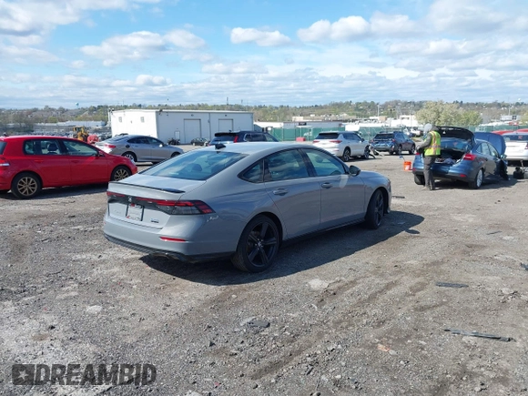 2024 Honda Accord Sport-L with VIN 1HGCY2F79RA065783, listed as a IAAI auction lot 42059481 with 7,390 mi miles and . Bid and sale history available at DreamBid. Image 4.