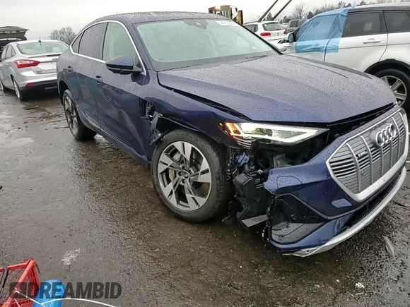 2021 Audi e-tron Sportback Prestige with VIN WA13AAGE2MB020112, listed as a Copart auction lot 44915684 with 35,147 mi miles and . Bid and sale history available at DreamBid. Image 10.