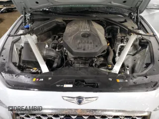 2019 Genesis G70 2.0T Advanced with VIN KMTG44LA5KU025181, listed as a Copart auction lot 77396194 with 96,318 mi miles and Salvage Title. Bid and sale history available at carsss.com. Image 11.