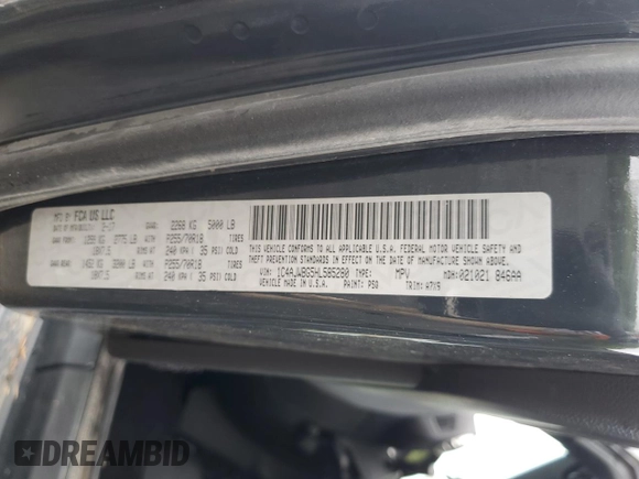 2017 Jeep Wrangler Sahara with VIN 1C4AJWBG5HL585280, listed as a Copart auction lot 54703555 with Not provided miles and Salvage title. Bid and sale history available at DreamBid. Image 12.
