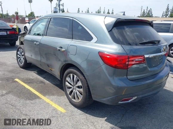 2014 Acura MDX Tech Pkg with VIN 5FRYD3H47EB010189, listed as a IAAI auction lot 42052320 with 127,225 mi miles. Bid and sale history available at carsss.com. Image 3.