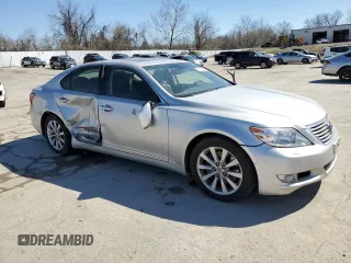 2012 Lexus LS 460 with VIN JTHBL5EF5C5110221, listed as a Copart auction lot 49319295 with 107,441 mi miles and Salvage title. Bid and sale history available at DreamBid. Image 4.