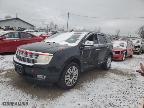 2010 Lincoln MKX with VIN 2LMDJ6JC7ABJ23238, listed as a Copart auction lot 85929044 with 126,998 mi miles and Salvage Title. Bid and sale history available at carsss.com. Image 1.