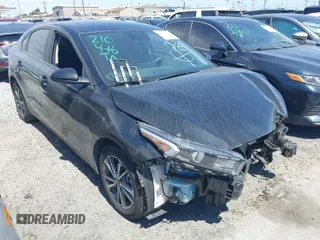 2023 Kia Forte LXS with VIN 3KPF24AD6PE559955, listed as a IAAI auction lot 41856679 with 14,968 mi miles. Bid and sale history available at carsss.com. Image 1.