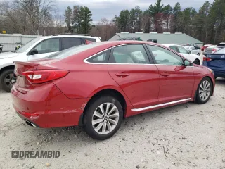 2017 Hyundai Sonata Sport with VIN 5NPE34AF4HH557449, listed as a Copart auction lot 53828695 with 32,103 mi miles and Salvage Title. Bid and sale history available at carsss.com. Image 3.