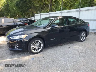 2016 Ford Fusion Titanium Hybrid with VIN 3FA6P0RU5GR185013, listed as a Copart auction lot 58034575 with 53,730 mi miles and Salvage title. Bid and sale history available at DreamBid. Image 1.
