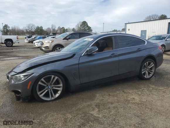 2019 BMW 4 Series 430i with VIN WBA4J1C58KBM14255, listed as a Copart auction lot 41656735 with 58,711 mi miles and Salvage Title. Bid and sale history available at carsss.com. Image 1.