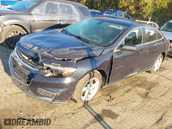 2017 Chevrolet Malibu LS with VIN 1G1ZB5ST4HF116258, listed as a IAAI auction lot 41891669 with 95,109 mi miles and . Bid and sale history available at DreamBid. Image 2.