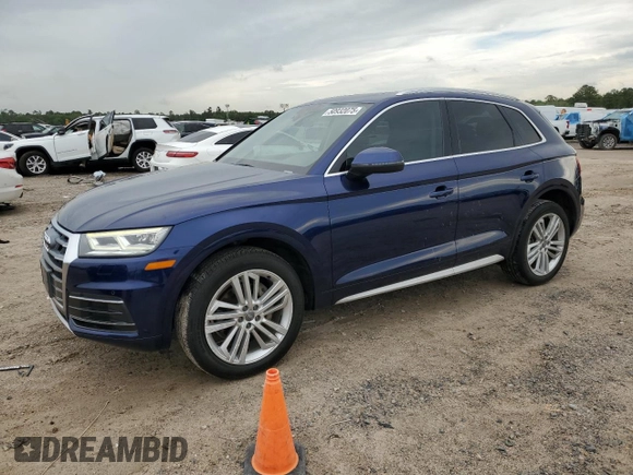 2018 Audi Q5 Premium Plus with VIN WA1BNAFY4J2147970, listed as a Copart auction lot 50932075 with 86,090 mi miles and Clean Title. Bid and sale history available at carsss.com. Image 1.
