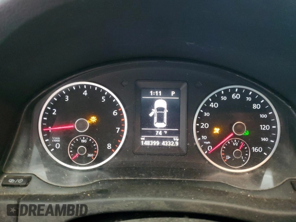 2013 Volkswagen Tiguan SE with VIN WVGBV7AX1DW504036, listed as a Copart auction lot 61126145 with 148,399 mi miles and Salvage title. Bid and sale history available at DreamBid. Image 9.