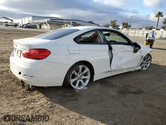 2014 BMW 4 Series 435i with VIN WBA3R1C5XEF729110, listed as a Copart auction lot 44313485 with 147,046 mi miles and Salvage Title. Bid and sale history available at carsss.com. Image 3.