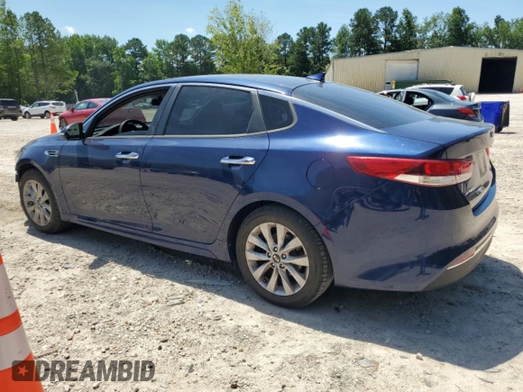 2016 Kia Optima LX with VIN 5XXGT4L33GG006600, listed as a Copart auction lot 61467435 with 92,217 mi miles and Salvage title. Bid and sale history available at DreamBid. Image 2.