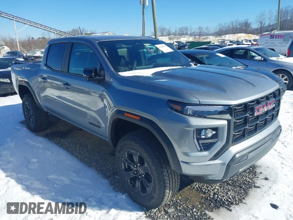 2024 GMC Canyon 2WD Elevation with VIN 1GTP5BEK9R1318857, listed as a IAAI auction lot 41280783 with 107 mi miles. Bid and sale history available at carsss.com. Image 1.