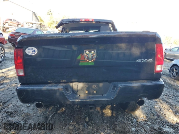 2018 Ram 1500 Express with VIN 1C6RR7FT8JS312765, listed as a Copart auction lot 74872444 with 74,786 mi miles and Non repairable. Bid and sale history available at DreamBid. Image 6.