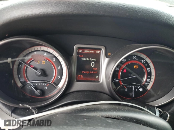 2018 Dodge Journey Crossroad with VIN 3C4PDCGG9JT344518, listed as a Copart auction lot 55796415 with 138,263 mi miles and Salvage title. Bid and sale history available at DreamBid. Image 9.