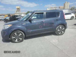 2015 Kia Soul + with VIN KNDJX3A52F7210188, listed as a Copart auction lot 52477975 with 92,843 mi miles and Salvage Title. Bid and sale history available at DreamBid. Image 1.