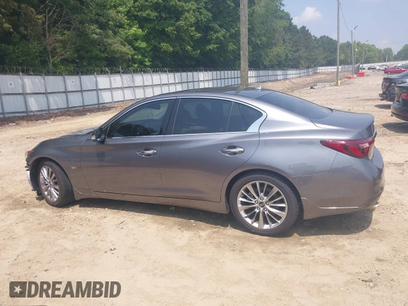2019 Infiniti Q50 Luxe with VIN JN1EV7AP2KM518024, listed as a IAAI auction lot 42396562 with 72,030 mi miles and . Bid and sale history available at DreamBid. Image 15.