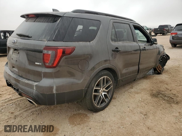 2017 Ford Explorer Sport z VIN 1FM5K8GT6HGC85302, wystawiony jako Copart lot #44650455 z przebiegiem 118 243 mil mil oraz Szkoda całkowita • Salvage title. Historia ofert i sprzedaży dostępna na DreamBid. Obrazek 3.