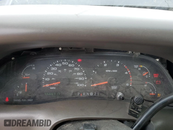 2002 Ford F-250 XL with VIN 1FTNW20F12EA79821, listed as a Copart auction lot 49194604 with 466,631 mi miles and Salvage Title. Bid and sale history available at DreamBid. Image 9.