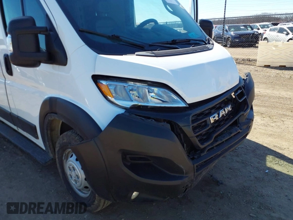 2023 Ram ProMaster Cargo with VIN 3C6MRVJG6PE512967, listed as a IAAI auction lot 41728126 with 102,133 mi miles and . Bid and sale history available at DreamBid. Image 19.