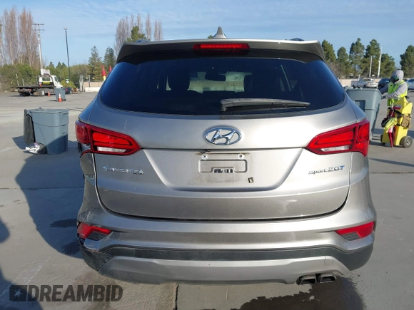 2017 Hyundai Santa Fe Sport 2.0T with VIN 5XYZU4LA7HG406516, listed as a IAAI auction lot 41847977 with 105,299 mi miles. Bid and sale history available at carsss.com. Image 16.
