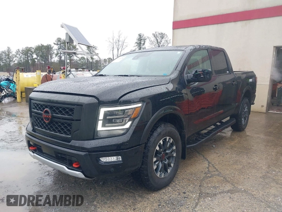 2024 Nissan Titan Pro-4X with VIN 1N6AA1ED6RN118344, listed as a IAAI auction lot 41546438 with 10,163 mi miles and . Bid and sale history available at DreamBid. Image 17.