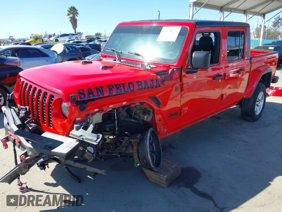 2022 Jeep Gladiator Willys Sport z VIN 1C6HJTAG0NL180848, wystawiony jako IAAI lot #41778129 z przebiegiem Nie podano mil oraz . Historia ofert i sprzedaży dostępna na DreamBid. Obrazek 23.