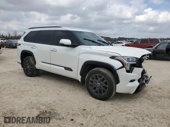 2024 Toyota Sequoia SR5 with VIN 7SVAAABA5RX021370, listed as a Copart auction lot 41857015 with 29,969 mi miles and Salvage Title. Bid and sale history available at carsss.com. Image 4.