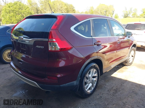 2015 Honda CR-V EX with VIN 5J6RM4H55FL111955, listed as a IAAI auction lot 42058378 with 231,510 mi miles and . Bid and sale history available at DreamBid. Image 4.