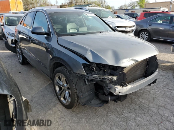 2017 Audi Q3 Prestige with VIN WA1GCCFS4HR005705, listed as a Copart auction lot 47733644 with 126,992 mi miles and Salvage Title. Bid and sale history available at carsss.com. Image 4.