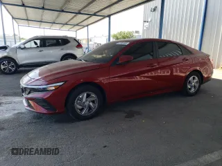 2025 Hyundai Elantra SE with VIN KMHLL4DGXSU871840, listed as a Copart auction lot 61986585 with 5,954 mi miles and Salvage title. Bid and sale history available at DreamBid. Image 1.