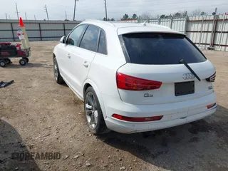 2017 Audi Q3 Premium Plus z VIN WA1JCCFS0HR016917, wystawiony jako IAAI lot #41705143 z przebiegiem 137 152 mil mil oraz . Historia ofert i sprzedaży dostępna na DreamBid. Obrazek 3.